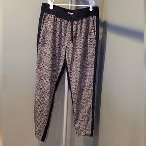 Banana Republic Black and Tan Patterned Pants